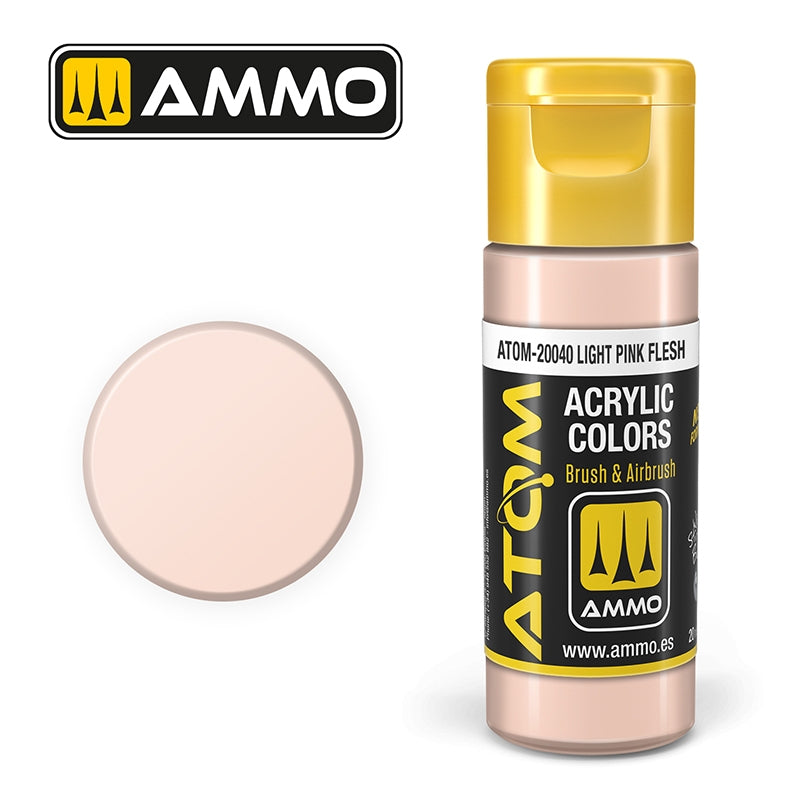 Ammo de Mig Jimenez 20040 ATOM COLOR Rose clair Chair 20ml