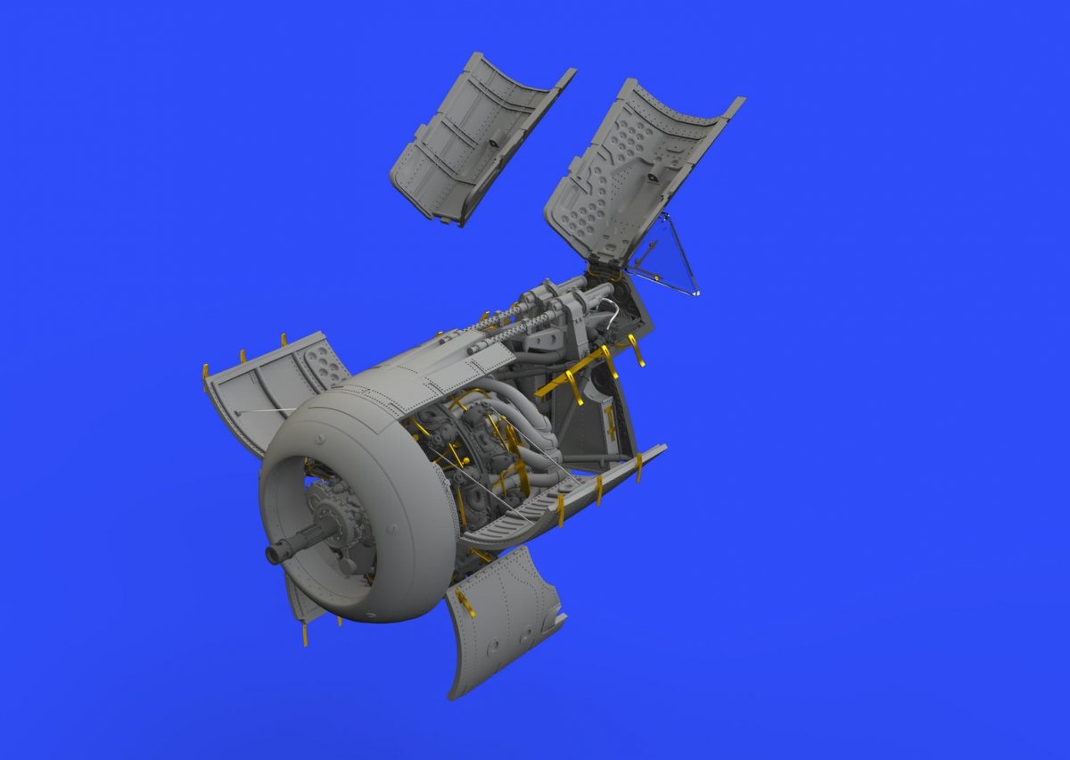 Eduard 648408 Fw 190A-5 engine &amp; fuselage guns EDUARD 1/48