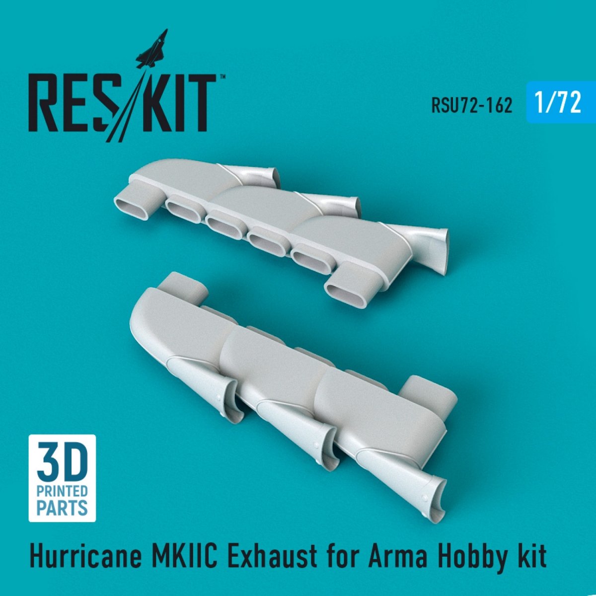 RESKIT RSU72-0162 ÉCHAPPEMENT HURRICANE MKIIC POUR MAQUETTE ARMA 1/72