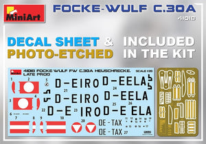 MiniArt 41018 FOCKE-WULF FW C.30A HEUSCHRECKE. LATE PROD 1/35 – obrázek 2