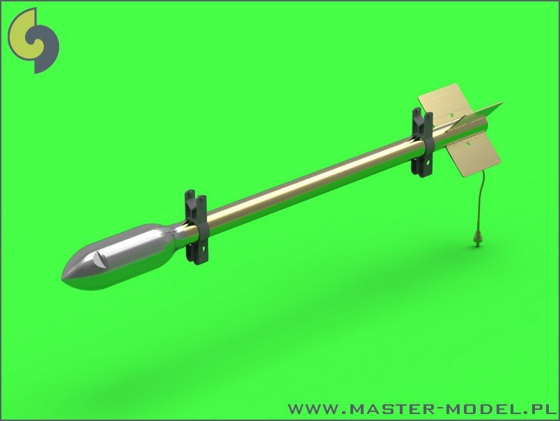 Master AM-24-012 British 3in Rocket RP-3 with 60LB SAP heads (8pcs) 1/24 – obrázek 2