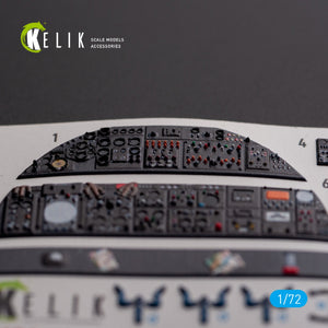 KELIK K72136 AVRO VULCAN B.2 Rear cockpit - interior 3D decals for Airfix kit 1/72 – immagine 4