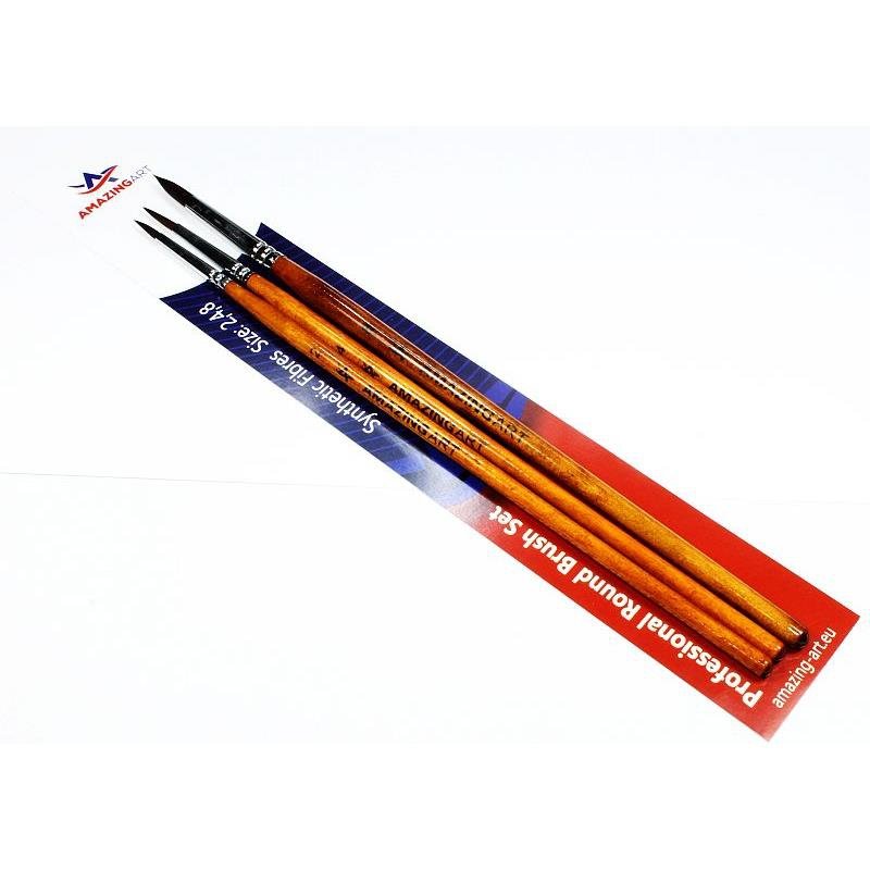 Amazing Art 18932 Round Brush Set 2, 4, 8