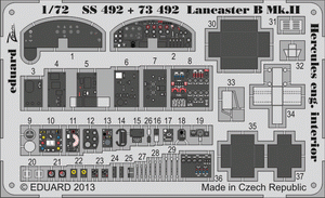 Eduard SS492 Lancaster B Mk. II interior S. A. 1/72 AIRFIX
