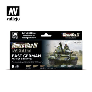 Vallejo 70224 WWIII East German Armor &amp;amp; Infantry 8x17ml