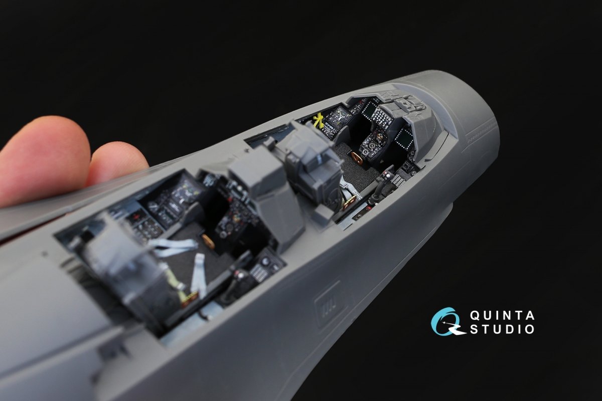 Quinta Studio QD32031 F-16I 3D-Printed &amp;amp; colored Interior on decal paper (for Academy kit) 1/32 – immagine 6
