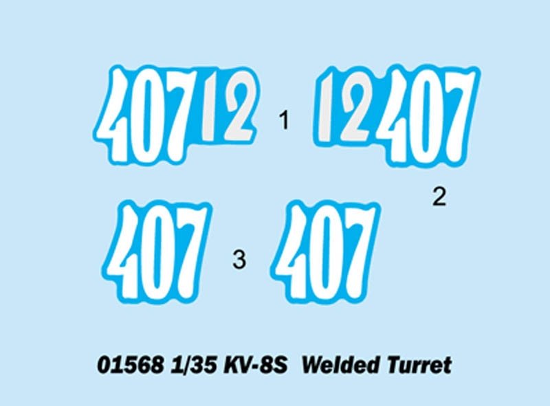 Trumpeter 01568 KV-8S Welded Turret 1/35 – obrázek 5