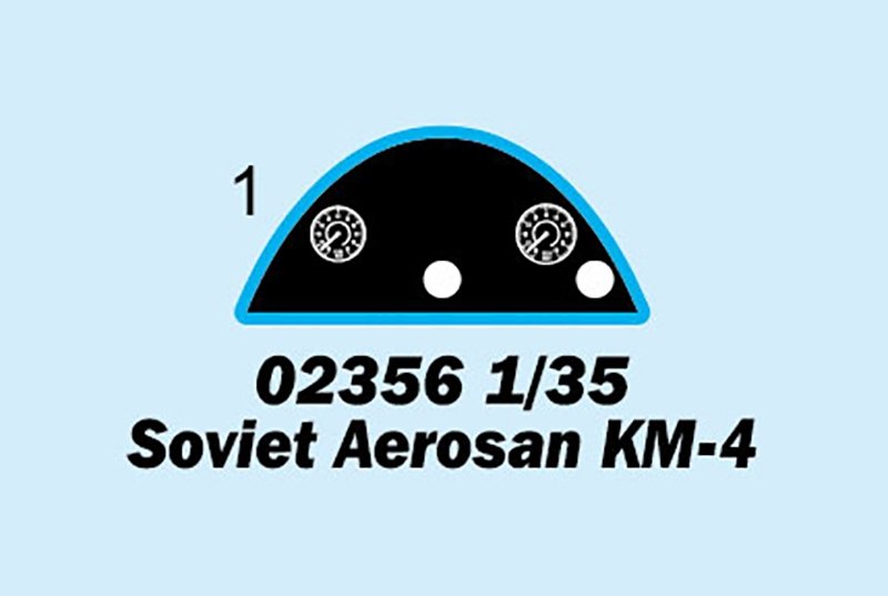 Trumpeter 02356 Soviet Aerosan KM-4 1/35 – image 3