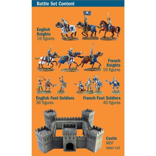 Italeri 6185 Castle under Siege - 100 years War 1337/1453 Battle Set 1/72 – image 2