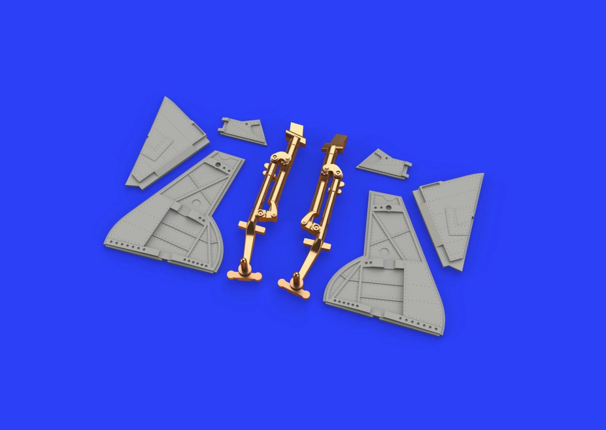 Eduard 648446 Tempest Mk. V undercarriage legs BRONZE 1/48 EDUARD – image 3
