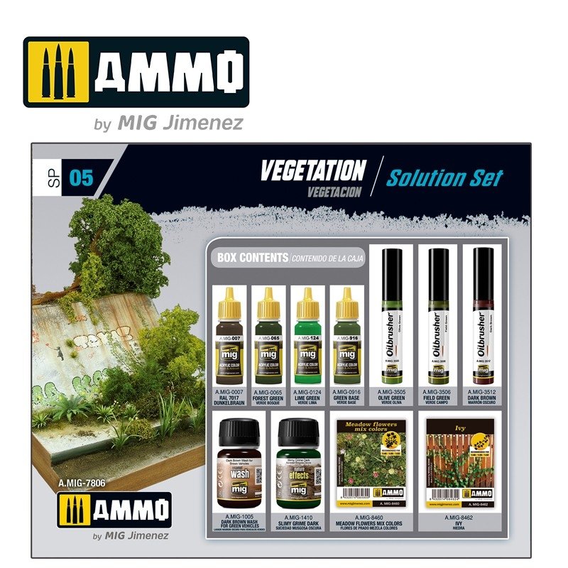 AMMO of Mig Jimenez 7806 VEGETATION. SOLUTION SET – Bild 2