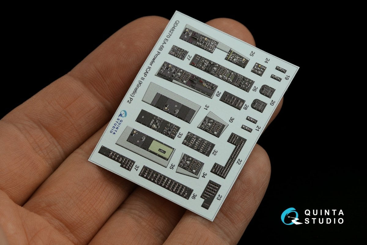Quinta Studio QD48270 EA-6B Prowler (ICAP II) 3D-Printed &amp;amp; colored Interior on decal paper (Kinetic) 1/48 – image 4