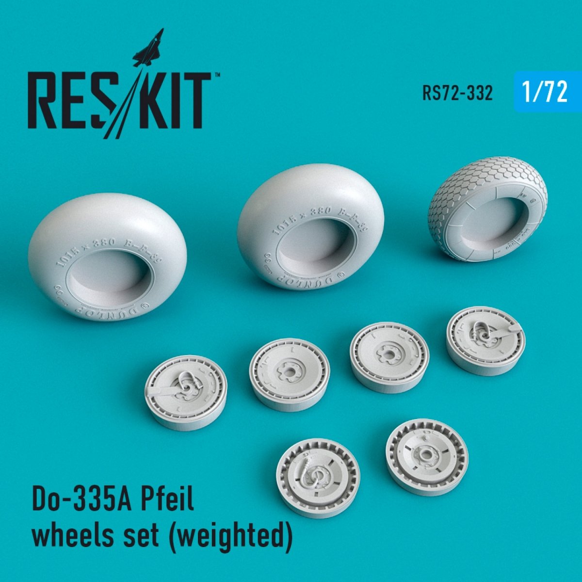 RESKIT RS72-0332 DO-335В "PFEIL" WHEELS SET (WEIGHTED) 1/72