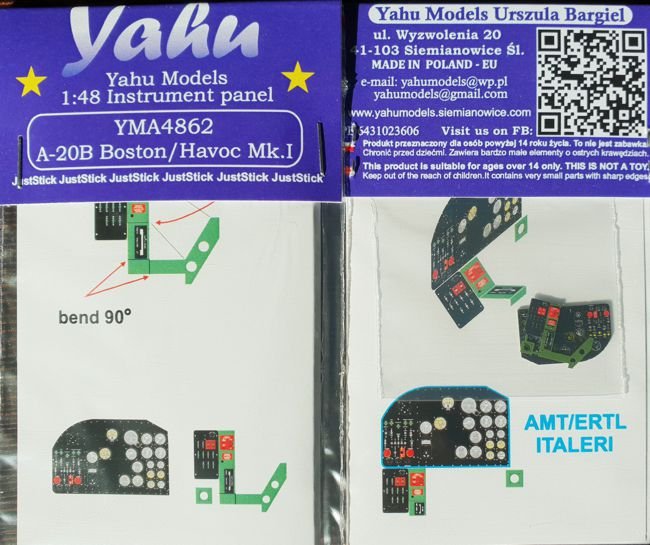 Yahu YMA4862 A-20B Boston / Havoc I Italeri 1/48