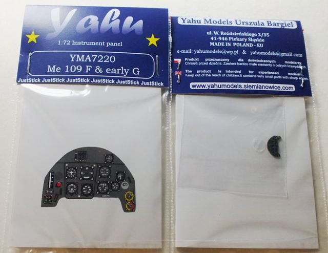 Yahu YMA7220 Me 109 F &amp; early G (Zvezda / AZmodel) 1/72