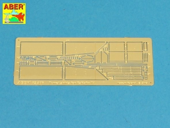 Jupes de tourelle Aber 72A06 pour PzKpfw IV 1/72