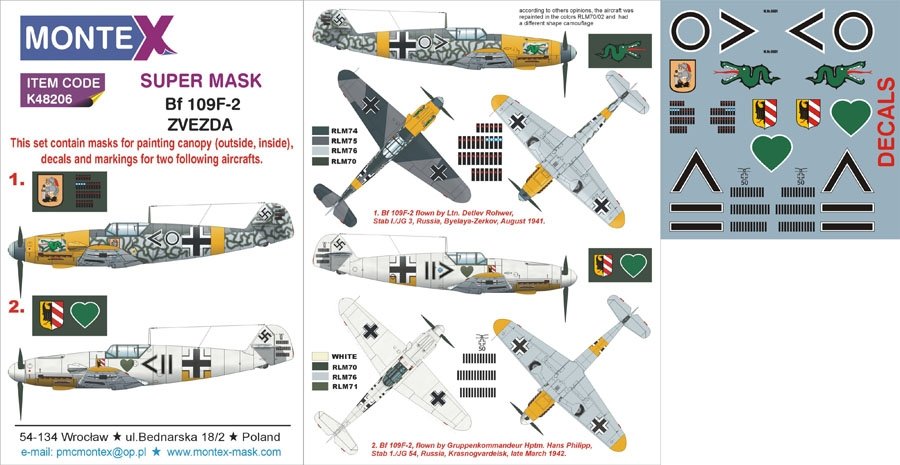 Montex K48206 Bf 109F-2 1/48