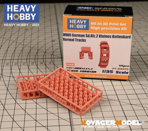 Heavy Hobby PT35072 WWII German Sd.Kfz.2 Kleines Kettenkard Normal Tracks 1/35