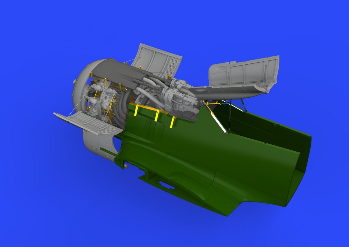 Eduard 648464 Fw 190A-8 engine &amp; fuselage guns 1/48 EDUARD