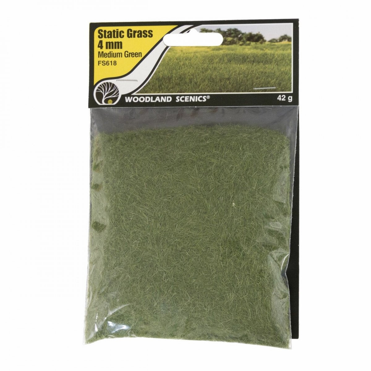 Woodland Scenic WFS618 Static Grass Medium Green 4mm