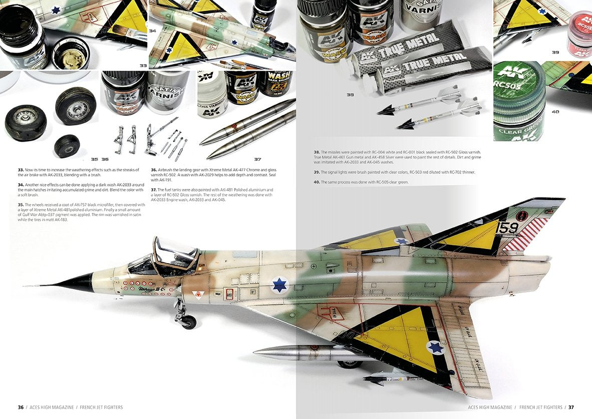 AK Interactive AK2931 ACES HIGH MAGAZINE ISSUE 15 FRENCH JET FIGHTERS – zdjęcie 6
