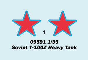 Trumpeter 09591 Soviet T-100Z Heavy Tank 1/35 – image 3
