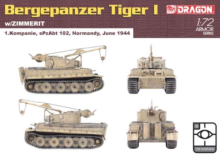 Dragon 7210 Demolition Tiger w/Zimmerit 1/72 – Bild 2