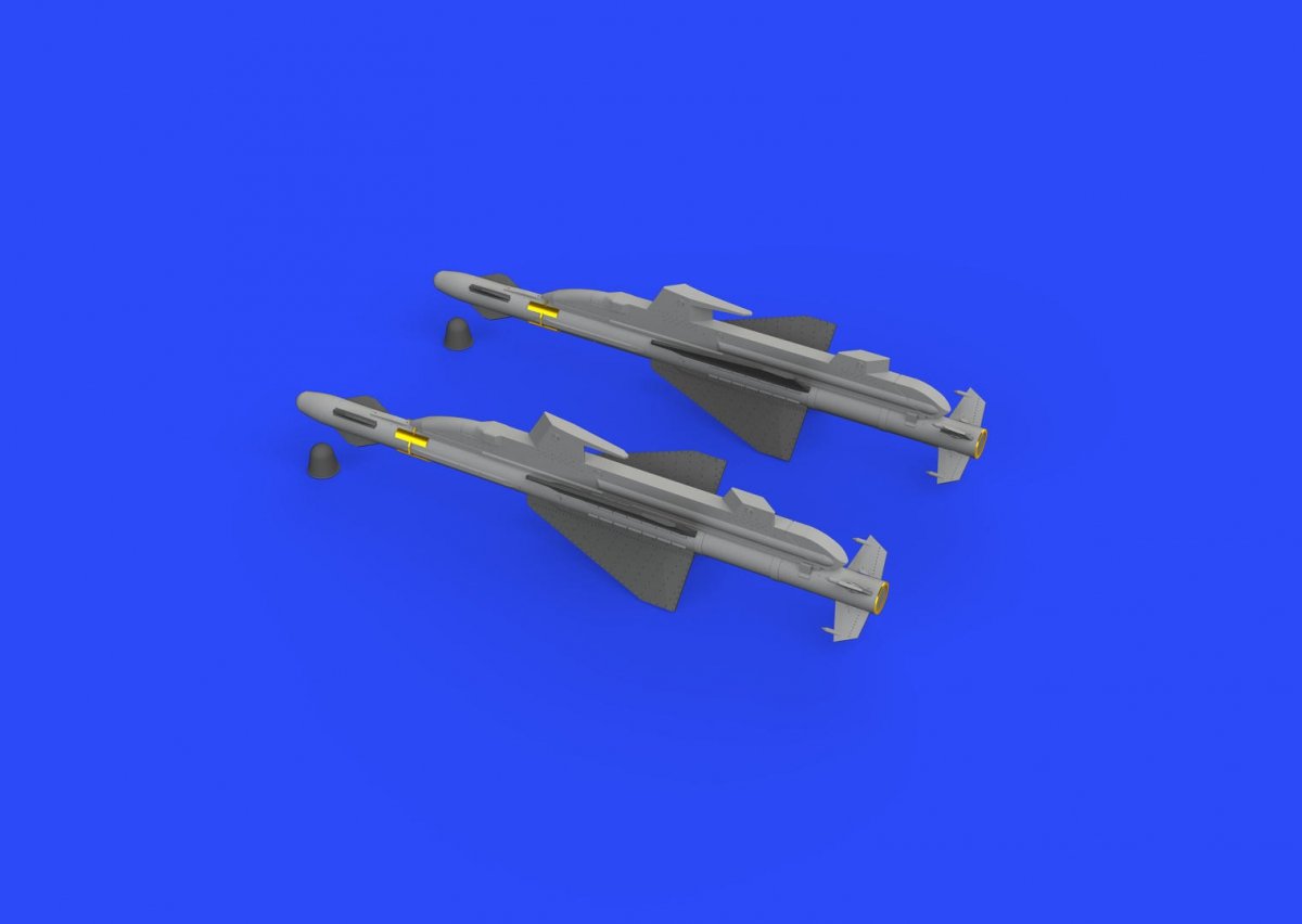 Eduard 648433 R-23T missiles for MiG-23 EDUARD, TRUMPETER 1/48