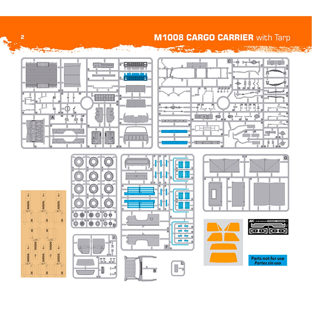 AK Interactive AK35031 M1008 TROOP CARRIER WITH TARP 1/35 – image 9