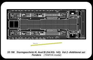 Aber 35198 German anti-tank self propelled gun Sturmgeschütz III, Ausf.B (Sd.Kfz. 142) - vol. 2 - additional set - fenders (1/35) – image 4