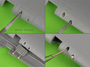 Master AM-48-172 Hawker Hurricane Mk.IIb - Browning .303 barrel tips and 1/48 sight base – Bild 10
