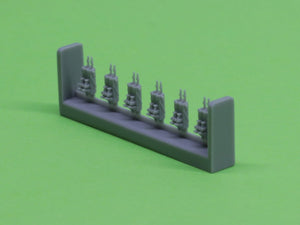 Master SM-350-093 USN 40 mm/56 Bofors quadruple mount ver.1 / with Mk-51 director - (resin, PE and turned parts) - (6pcs) 1/350 – obrázek 5