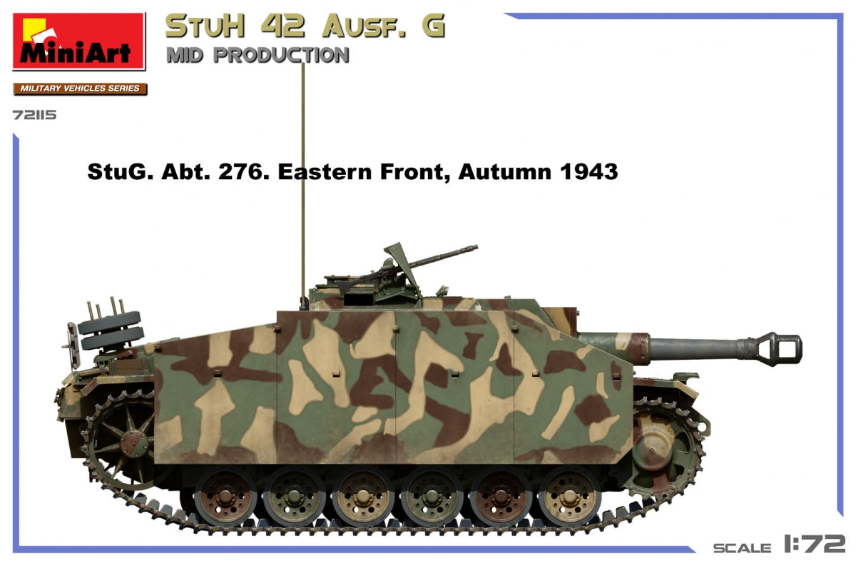 MiniArt 72115 StuH 42 Ausf. G MID PRODUCTION 1/72 – immagine 5