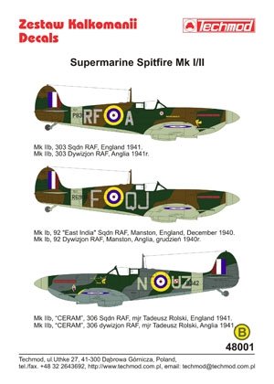Techmod 48001 - Supermarine Spitfire Mk I/IIB 1/48 – Bild 2
