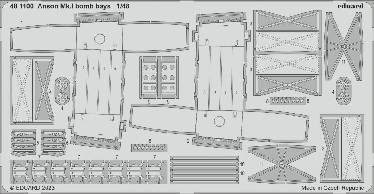 Eduard 481100 Anson Mk. And bomb bays AIRFIX 1/48