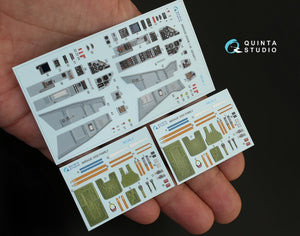 Quinta Studio QD32011 Mirage 2000B 3D-Printed &amp;amp; colored Interior on decal paper (for Kitty Hawk kit) 1/32 – image 4