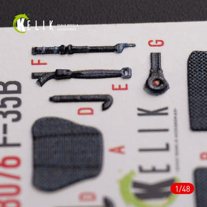KELIK K48076 F-35B interior 3D decals for Tamiya kit 1/48 – Bild 6