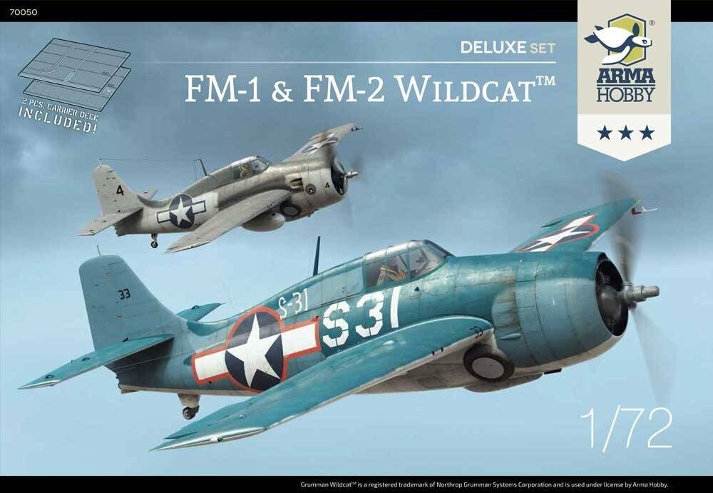 Arma Hobby 70050 FM-1 &amp; FM-2 Wildcat Deluxe Set 1/72