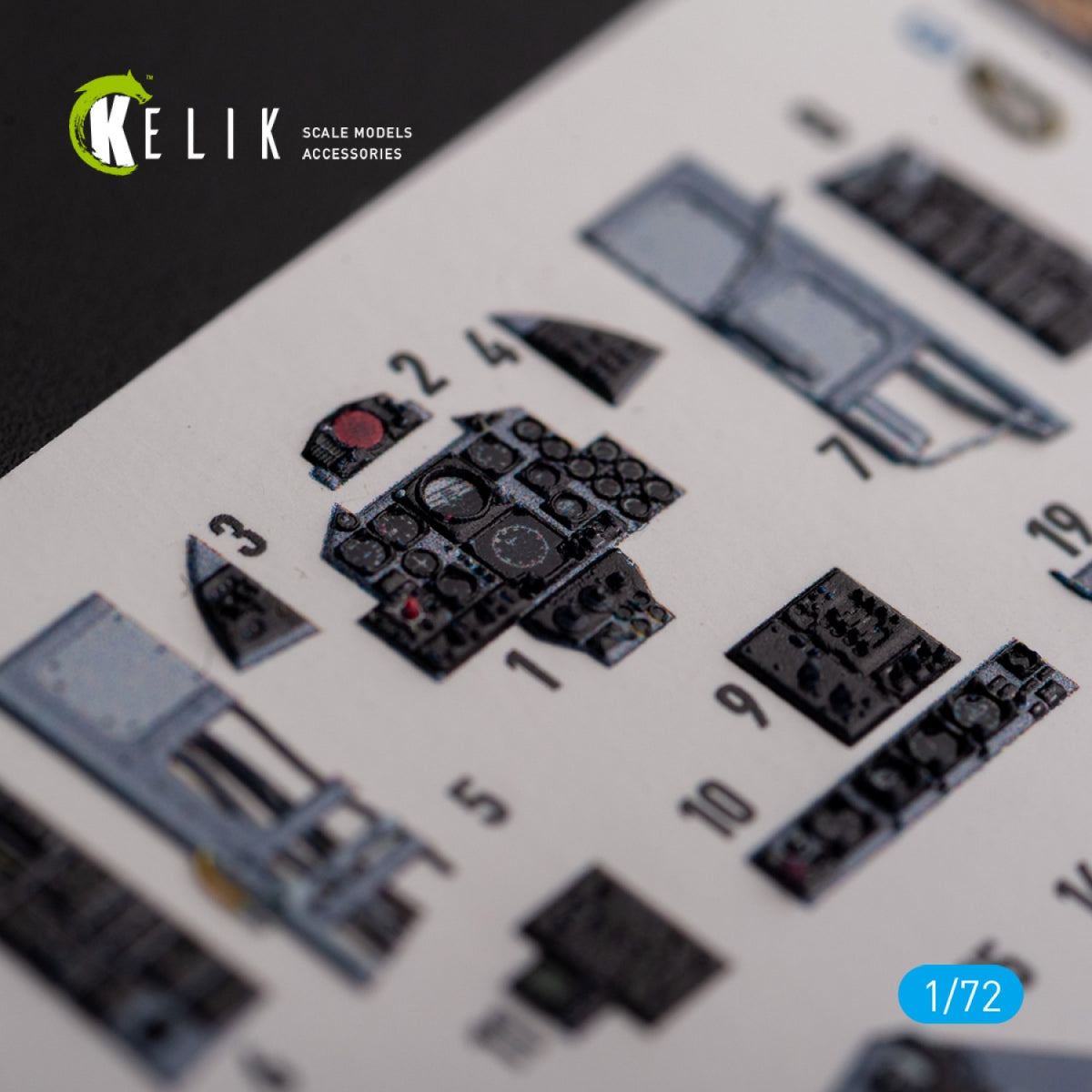 KELIK K72127 FG.1 Phantom - interior 3D decals for Airfix kit 1/72 – zdjęcie 2