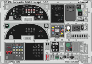 Eduard 32938 Lancaster B Mk. And HONG KONG MODELS 1/32 cockpit