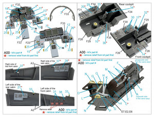 Quinta Studio QD32119 F-15E 3D-Printed &amp;amp; colored Interior on decal paper (Tamiya) 1/32 – Bild 2