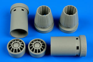 Aires 4639 F/A-18E/F Super Hornet exhaust nozzles - opened 1/48 Hasegawa