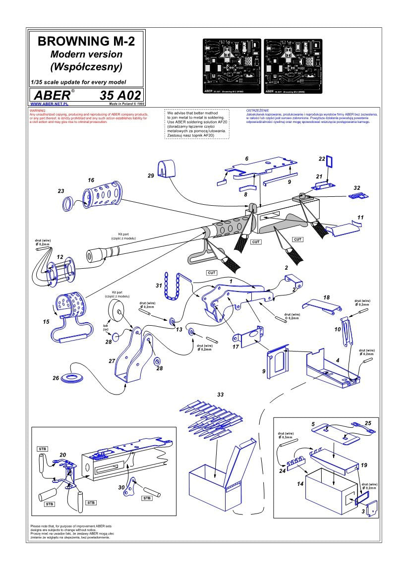 Aber 35A001 Browning M2 (WWII) (1/35) – Bild 4