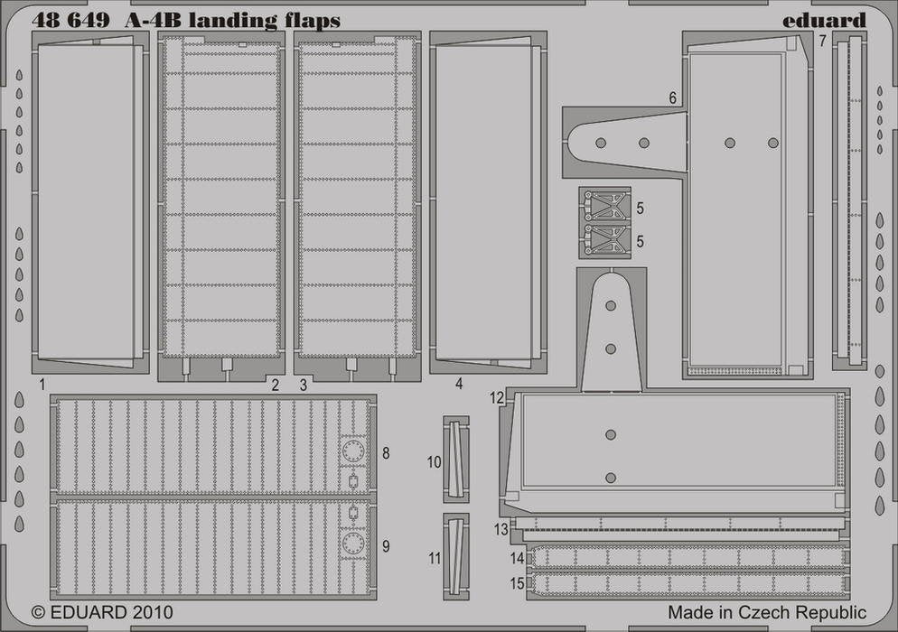 Eduard 48649 A-4B landing flaps 1/48 Hasegawa