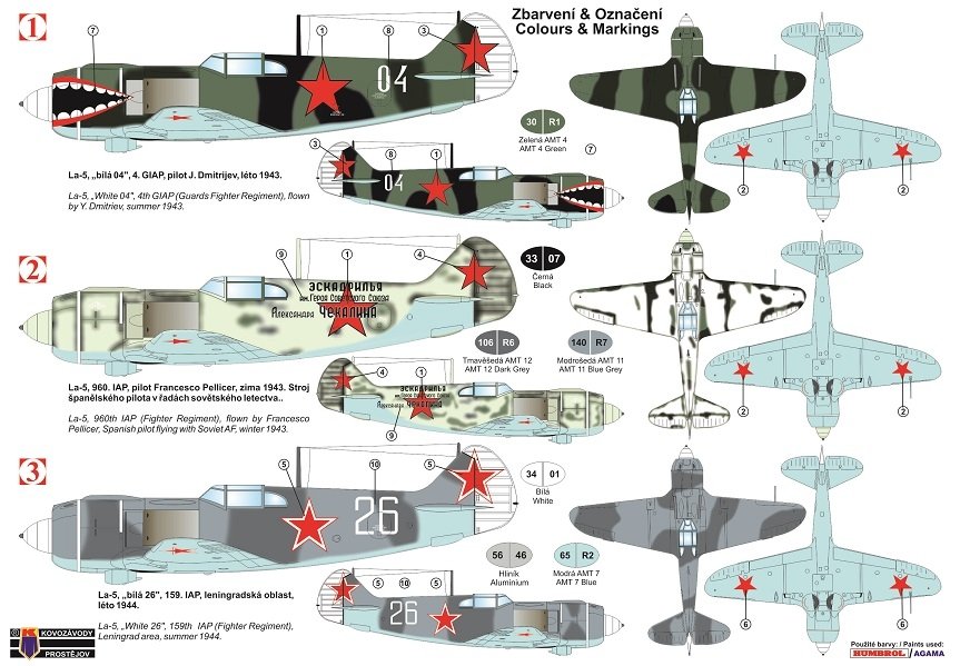 Kovozavody Prostejov KPM0173 La-5 “VVS” 1/72 – imagen 2
