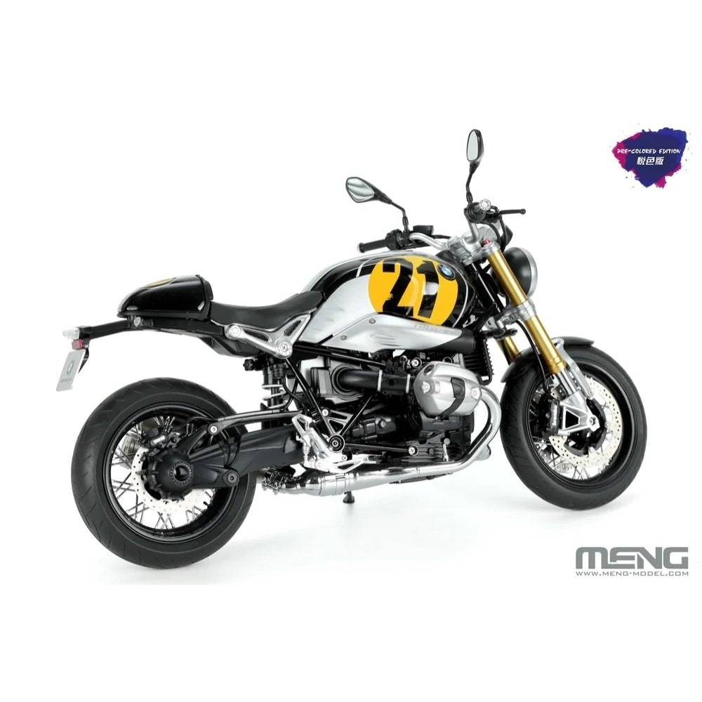 Meng Model MT-003u BMW R nineT Option 719 Black Storm Metallic Vintage Pre-colored Edition 1/9 – obrázek 2