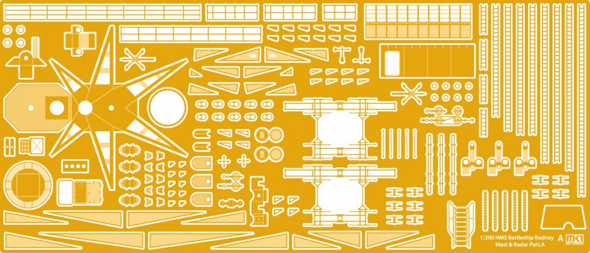 MK1 Design MD-20013 HMS Rodney DX Pack 1/200 – image 18