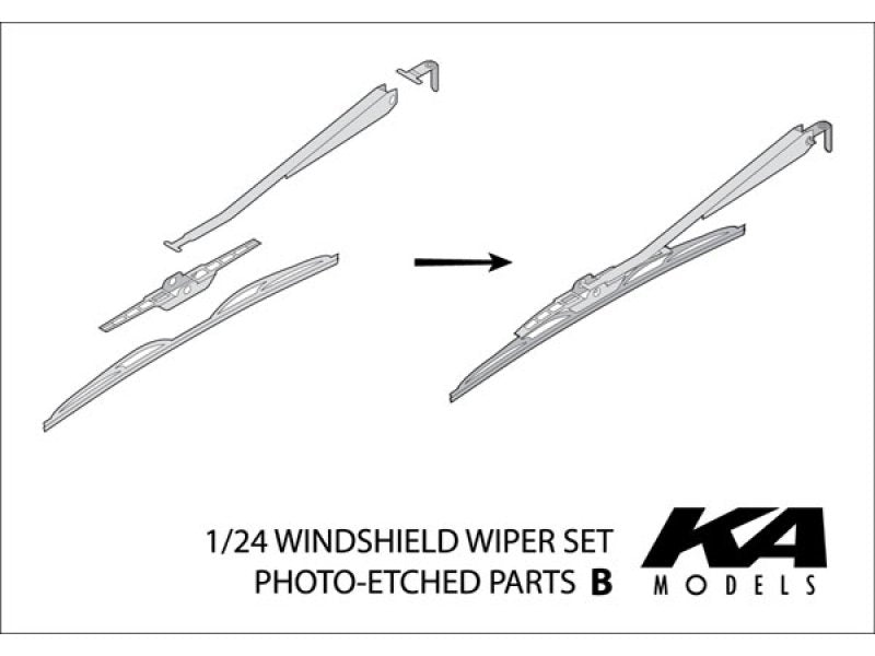 KA Models KA-24011 Windshield Wiper Type B Black Coated (wipers) 1/24 – image 3