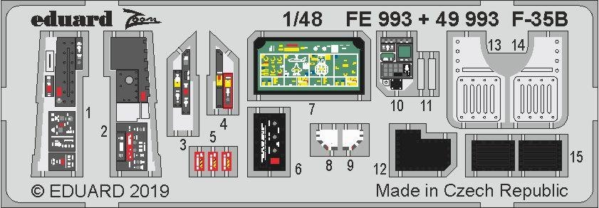 Intérieur du F-35B Eduard 49993 au 1/48 KITTY HAWK