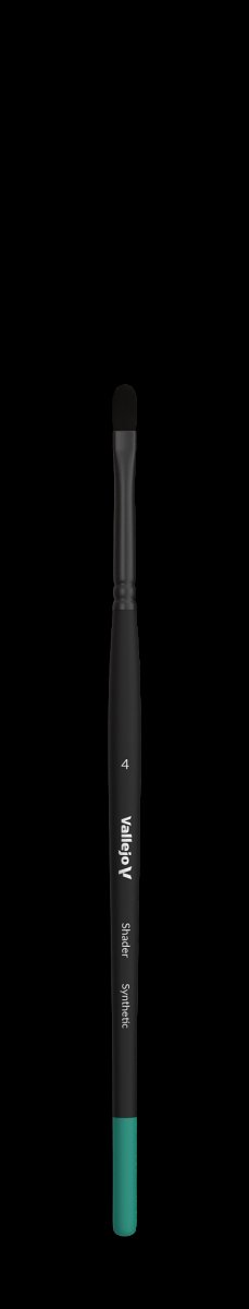 VALLEJO B06004 - Brush - Shader - Filbert Shader Flat Synthetic No. 4 – immagine 2